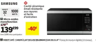 Micro-ondes monofonction Samsung