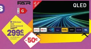 Téléviseur UHD QLED connecté FAR QL55CH262S