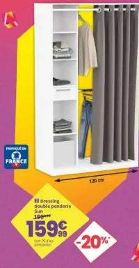 Dressing double penderie Sun