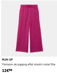 RUN UP Pantalon de jogging effet stretch violet fille
