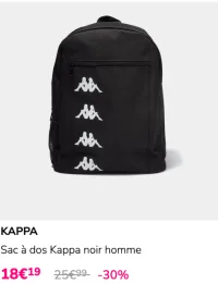 Sac à dos Kappa noir homme