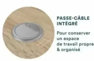 Passe-câble intégré