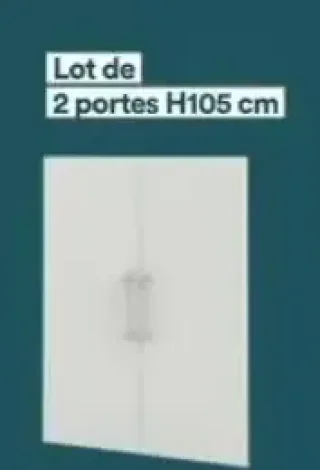 Lot de 2 portes H105 cm