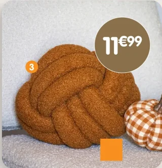 Coussin noeud bouclette
