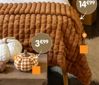 Plaid waffle marron - 130x160 cm