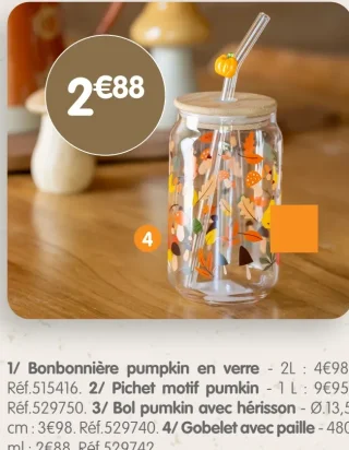 Gobelet avec paille - 480 ml