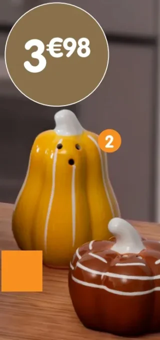 Salière et poivrière pumpkin