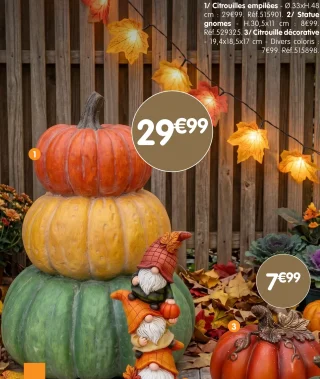 Citrouilles empilées