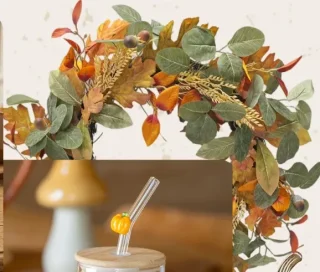 Guirlande de feuilles d'automne