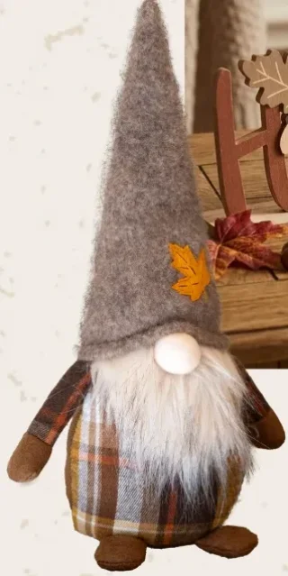 Gnome décoratif d'automne