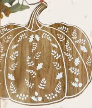 Citrouille décorative en bois