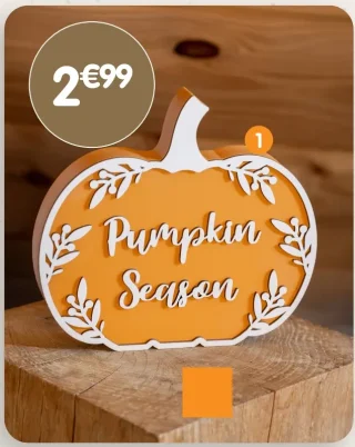 Décoration citrouille à poser Pumpkin Season