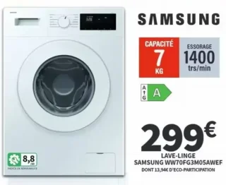 LAVE-LINGE SAMSUNG WW70FG3M05AWEF