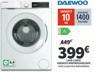 LAVE-LINGE DAEWOO WMFB0634W1AFR