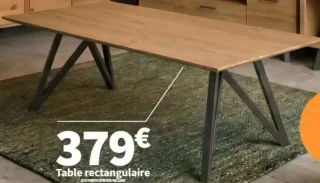 Table rectangulaire Esprit naturel
