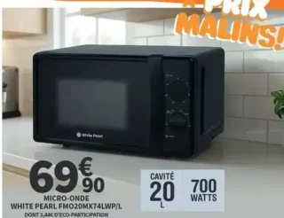 MICRO-ONDE WHITE PEARL FMO20MX74LWP/L