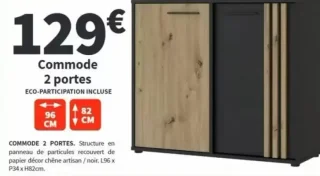 Commode 2 portes