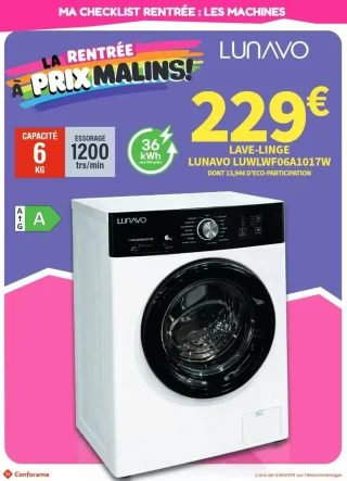 LAVE-LINGE LUNAVO LUWLWF06A1017W