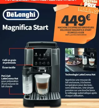 Machine à expresso broyeurs Delonghi Magnifica Start ECAM223.61GB