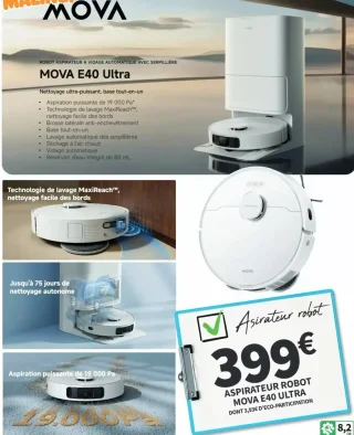 Aspirateur Robot MOVA E40 Ultra