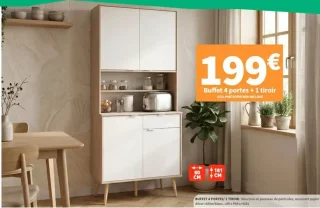 Buffet 4 portes + 1 tiroir