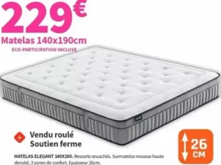 Matelas ELEGANT 140x190cm