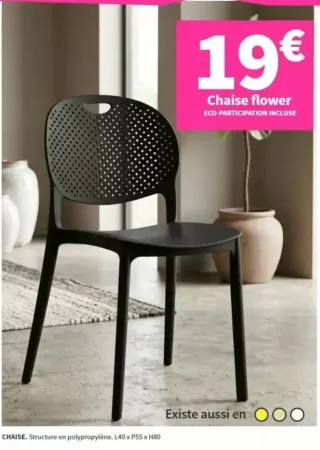 Chaise flower