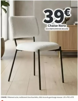 Chaise Nora