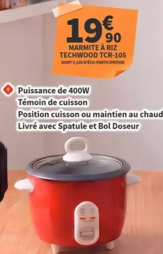 Marmite à riz Techwood TCR-105