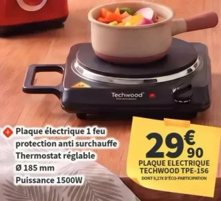 Plaque électrique Techwood TPE-156