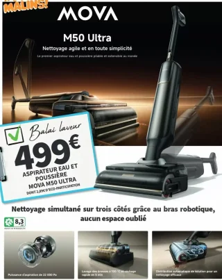 Aspirateur eau et poussière MOVA M50 Ultra