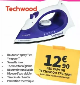 FER VAPEUR TECHWOOD TFV-2008
