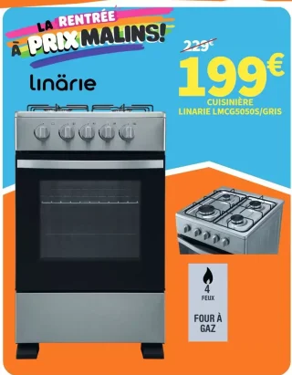 Cuisinière Linarie LMCG5050S/GRIS
