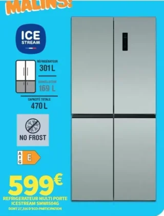 Réfrigérateur multi porte Ice Stream SMWI504G