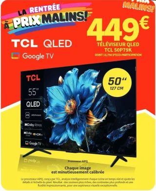 TÉLÉVISEUR QLED TCL 50P79K