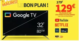Téléviseur LED FPS FPSKCTV32HG/SMART