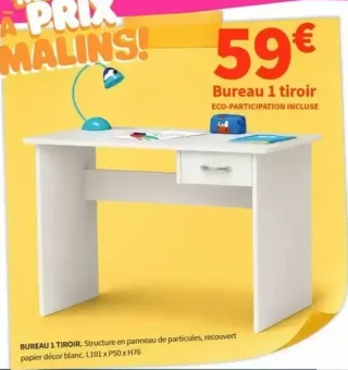 Bureau 1 tiroir