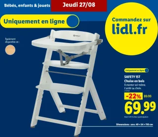 Chaise en bois SAFETY 1ST