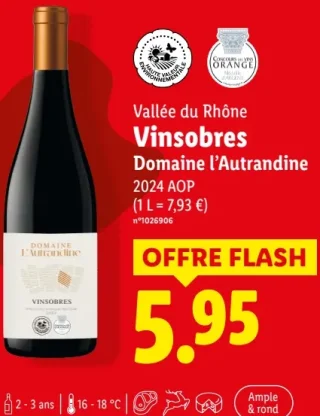Vallée du Rhône Vinsobres Domaine l'Autrandine 2024 AOP
