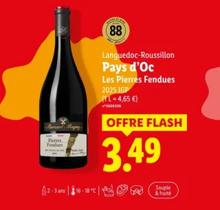 Vin rouge Pays d'Oc Les Pierres Fendues