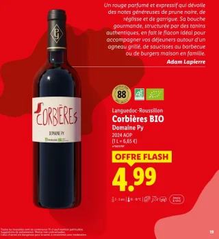 Vin rouge Corbières BIO Domaine Py