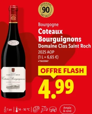 Bourgogne Coteaux Bourguignons Domaine Clos Saint Roch