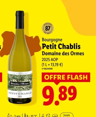 Bourgogne Petit Chablis Domaine des Ormes