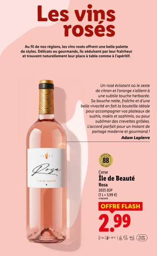 Vin Rosé Rosa Corse Île de Beauté 2025 IGP