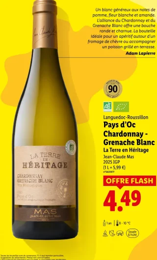 Jean-Claude Mas La Terre en Héritage Pays d'Oc Chardonnay - Grenache Blanc