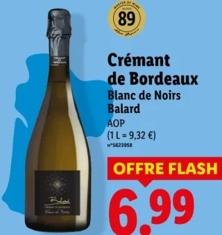 Crémant de Bordeaux Blanc de Noirs Balard AOP