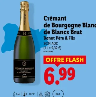 Crémant de Bourgogne Blanc de Blancs Brut Bonot Père & Fils