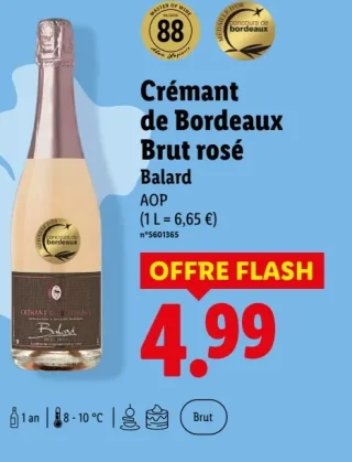 Crémant de Bordeaux Brut rosé Balard AOP