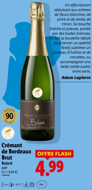 Crémant de Bordeaux Brut Balard AOP
