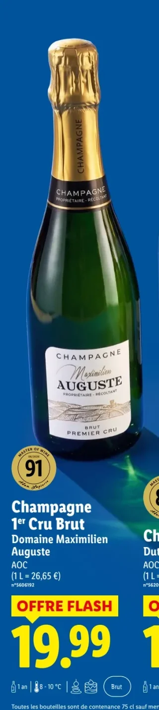 Champagne 1er Cru Brut Domaine Maximilien Auguste AOC